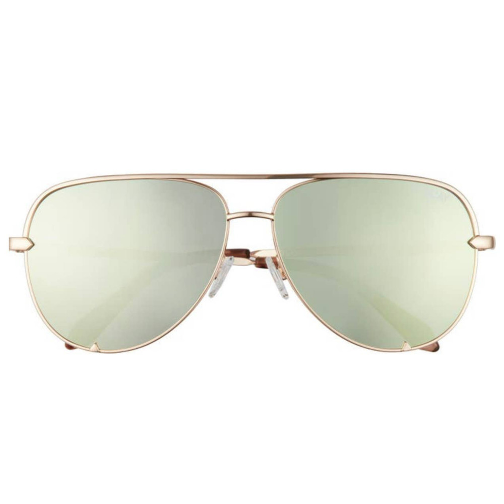 Rare Quay Australia High Key Rose Mint Polarized Aviator Sunglasses